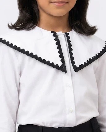 Girls Embroidered Long Sleeves Blouse - Image 3