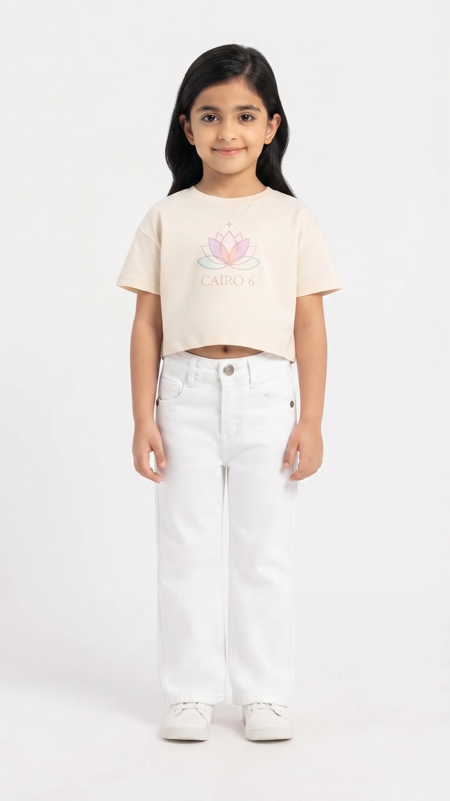 Girls Gabardine Pant Wide Leg Fit - Image 4