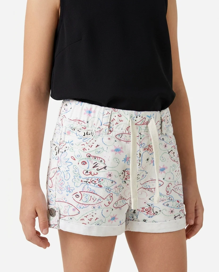 Girls Gabardine Short
