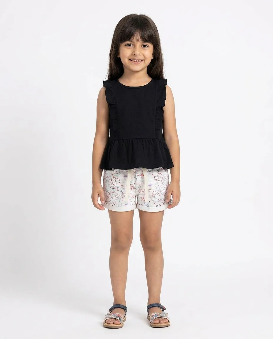 Girls Gabardine Short - Image 2