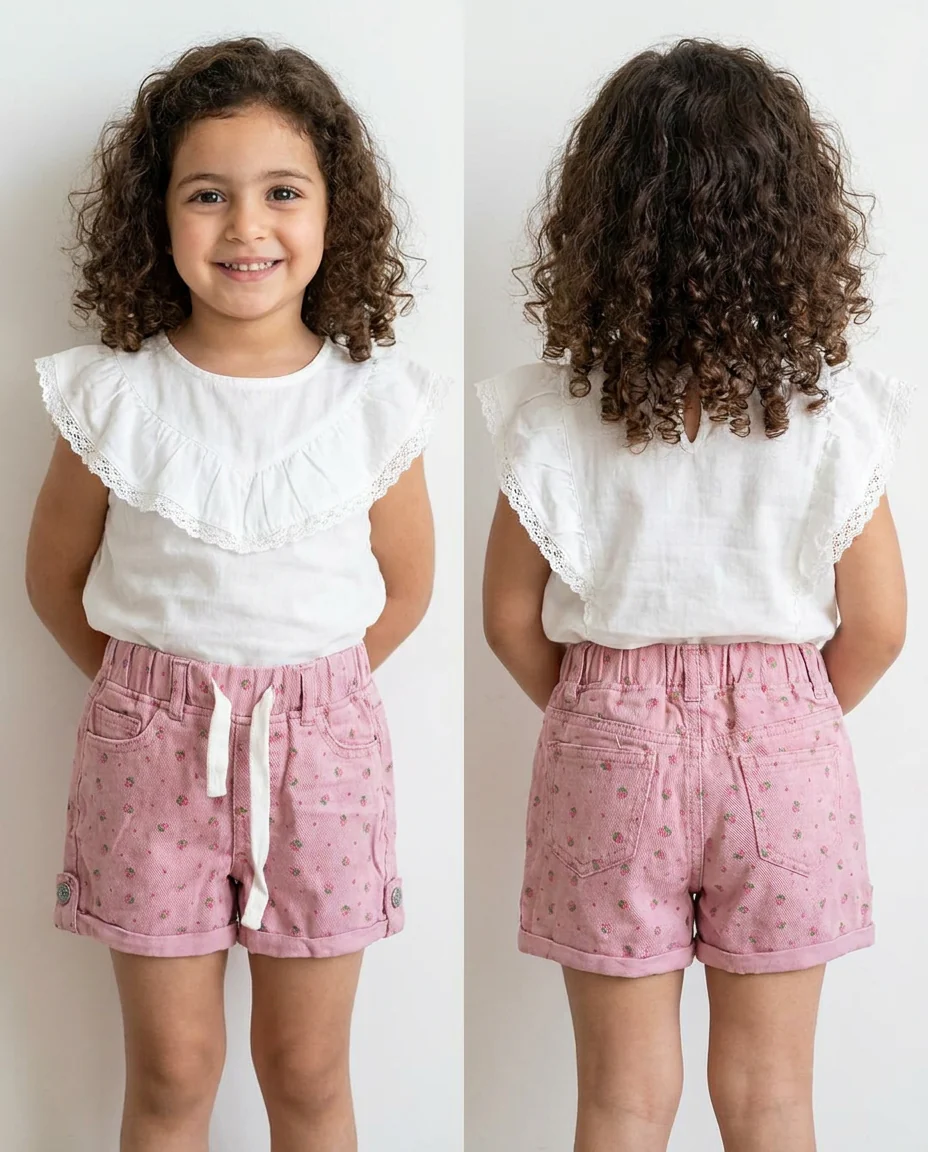 Girls Gabardine Short - Image 6