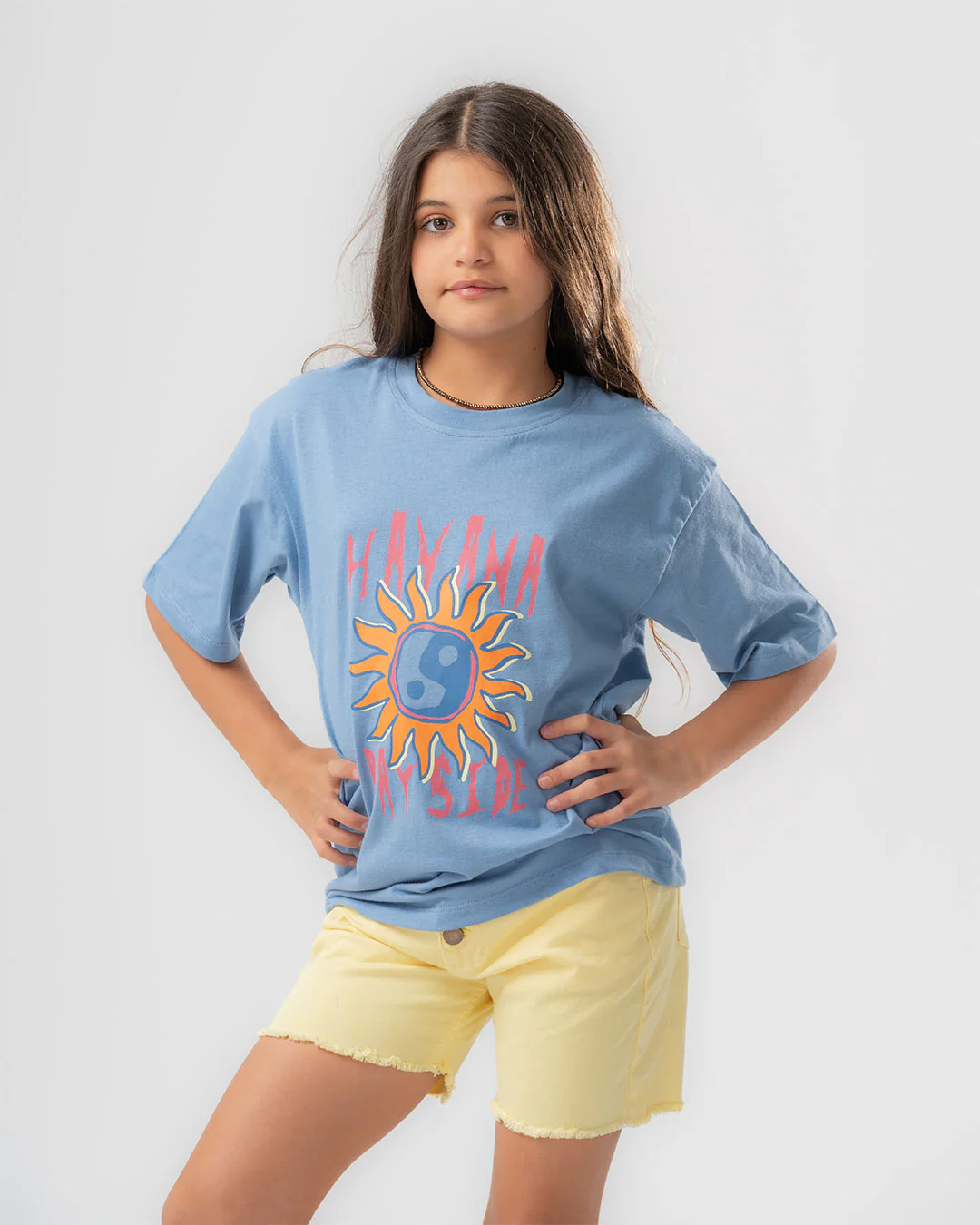 Girls Gabardine Shorts with Laces - Image 2