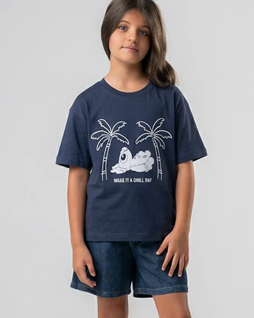 Girls Half Sleeves Printed Make It Achill Day