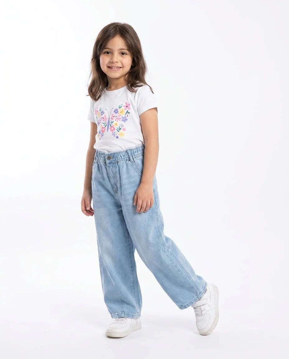 Girls Jeans Pant Balloon Fit - Image 2
