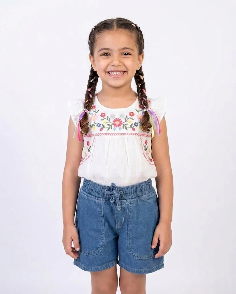 Girls Jeans Short - Image 2