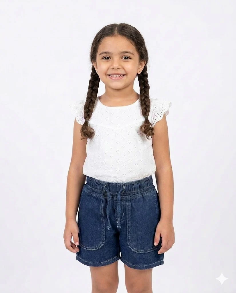 Girls Jeans Short - Image 4