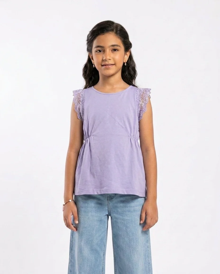 Girls Plain Blouse - Image 2
