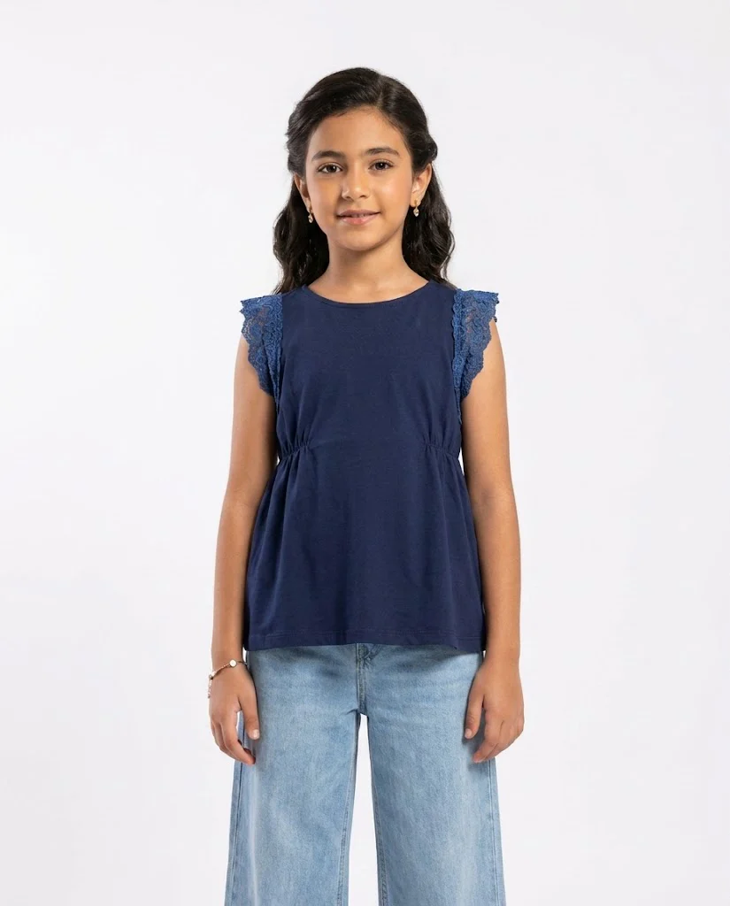 Girls Plain Blouse - Image 3
