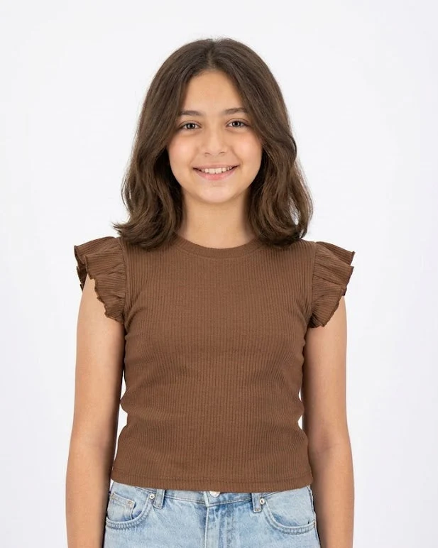 Girls Plain Half Sleeves T-shirt