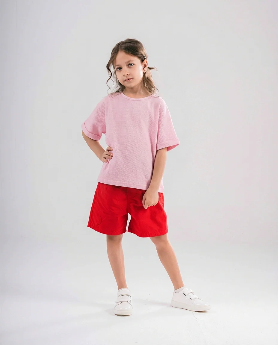 Girls Plain Half Sleeves T-Shirt - Image 3