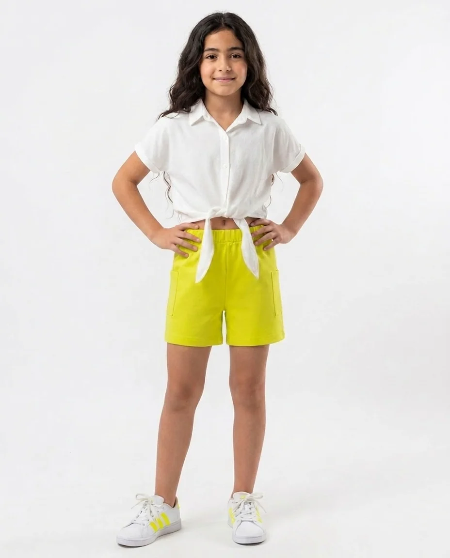 Girls Plain Short - Image 3