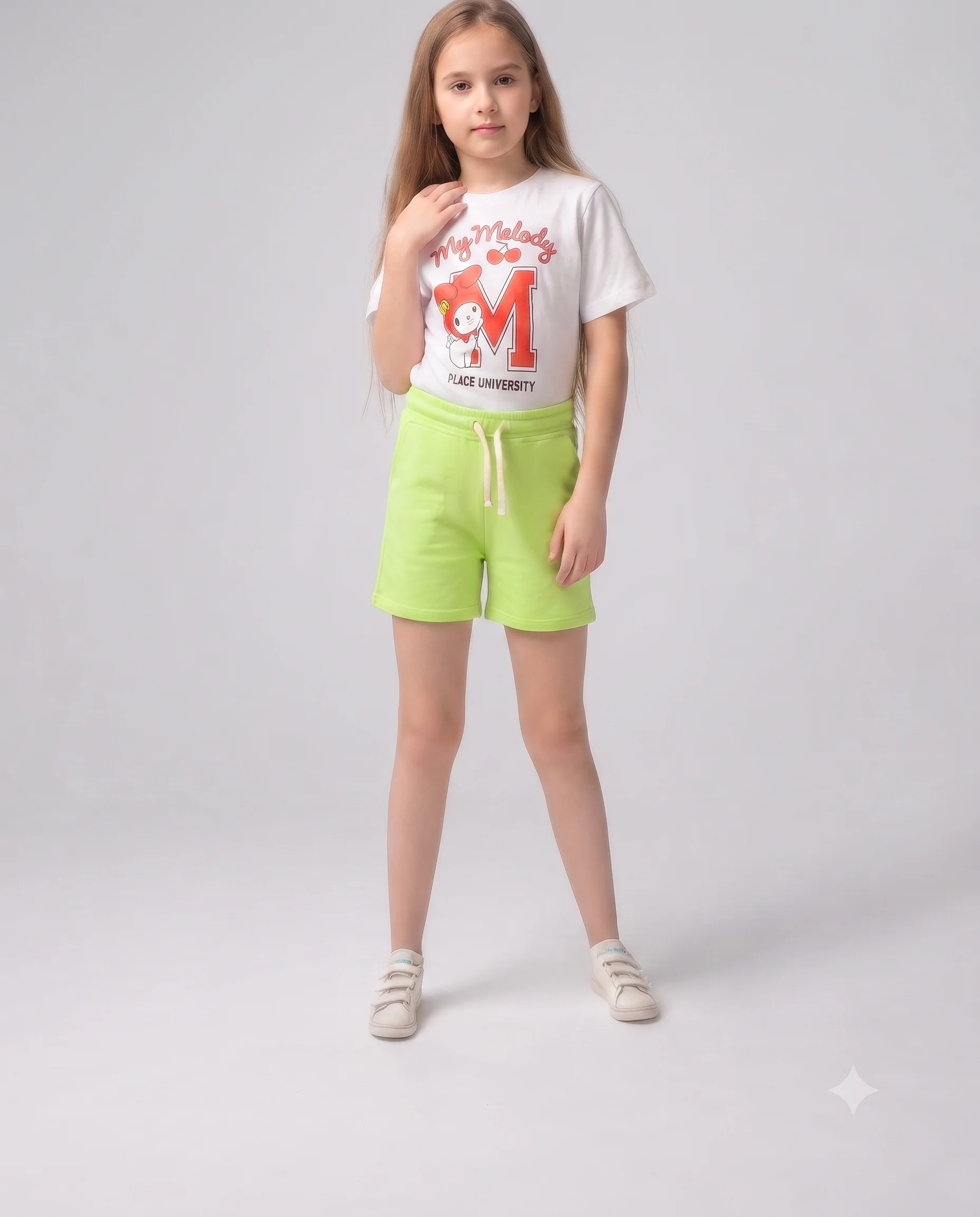 Girls Plain Wide Leg Pant - Image 2