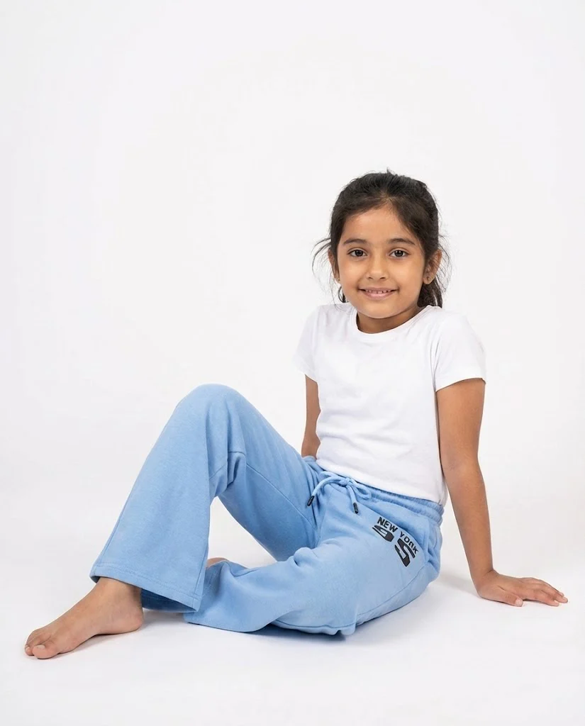 Girls Printed 95 Wide Leg Pant - Image 2