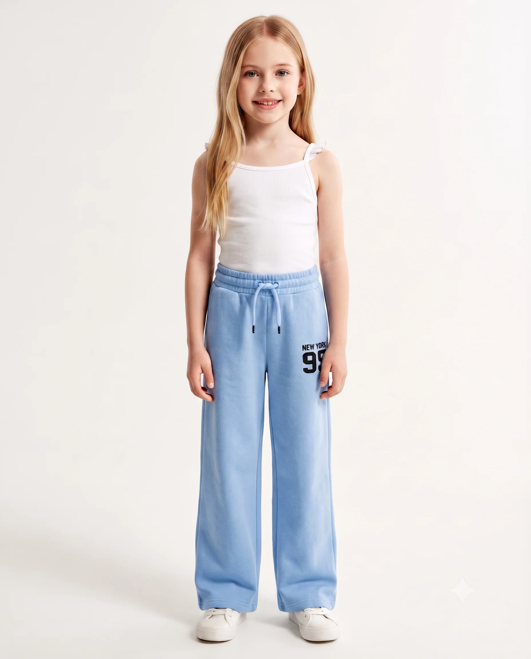 Girls Printed 95 Wide Leg Pant - Image 3