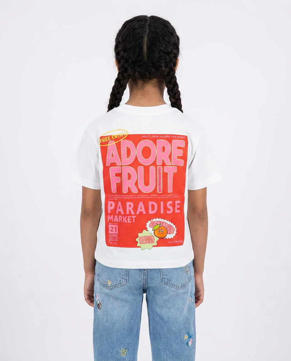 Printed Adore Fruit half Sleeves T-shirt - Image 2