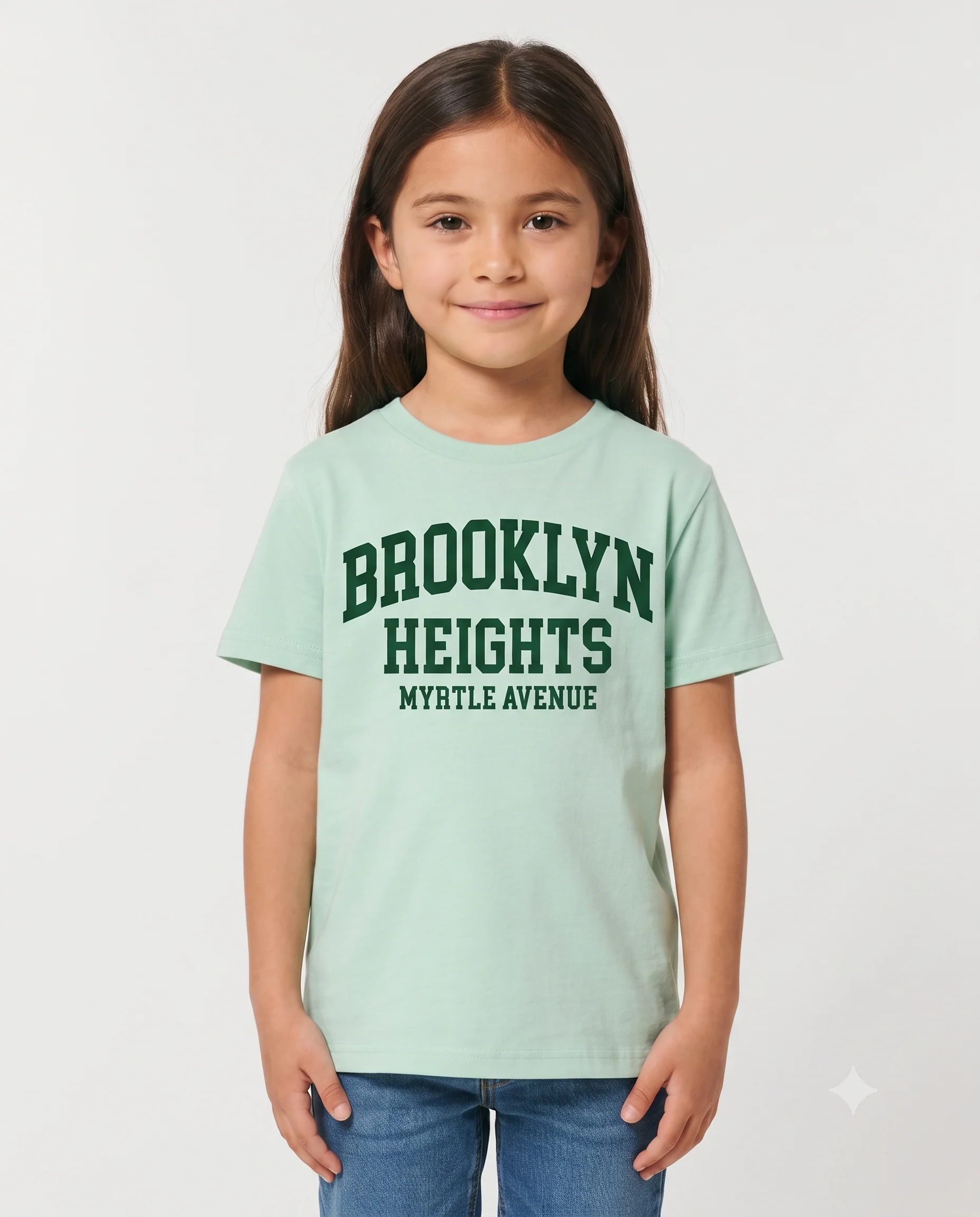 Girls Printed Brooklyn Half Sleeves T-Shirt