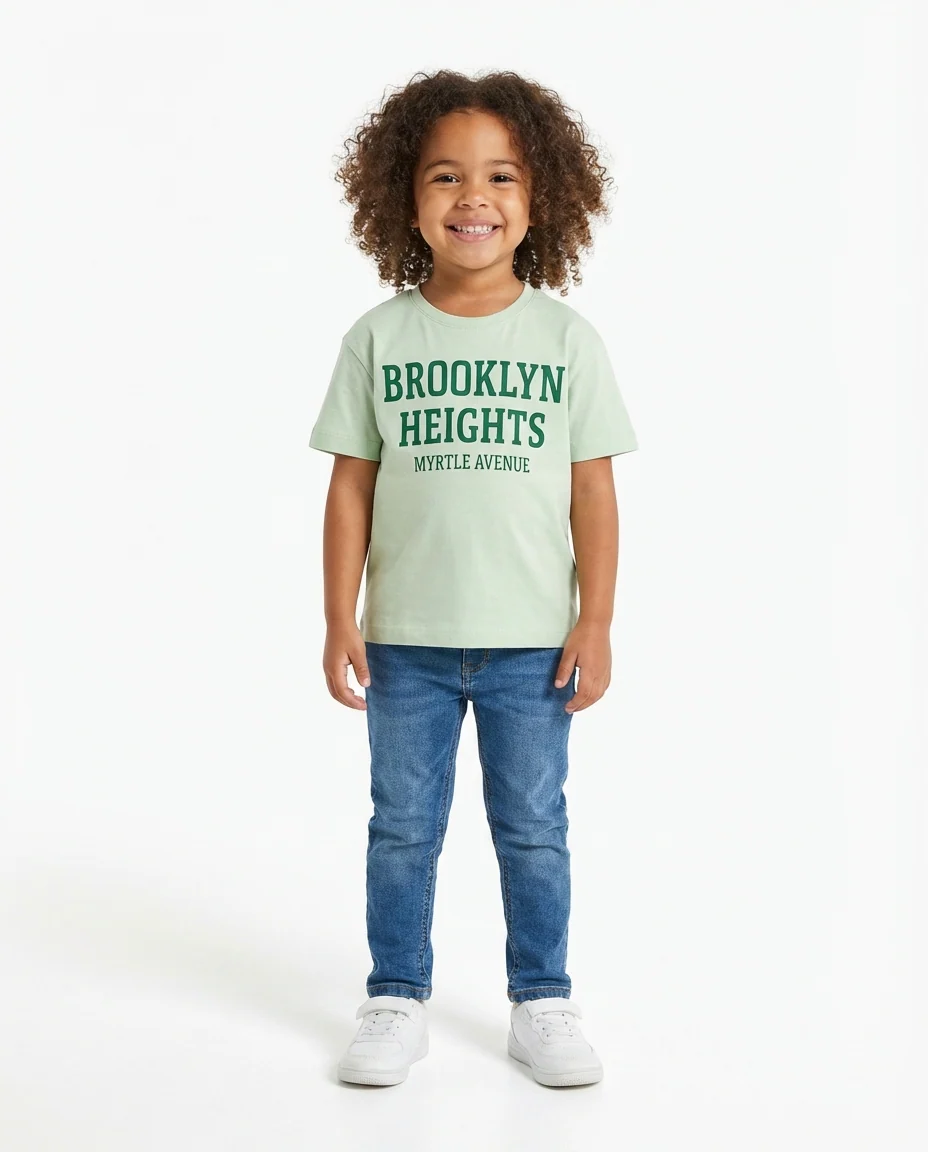 Girls Printed Brooklyn Half Sleeves T-Shirt - Image 2