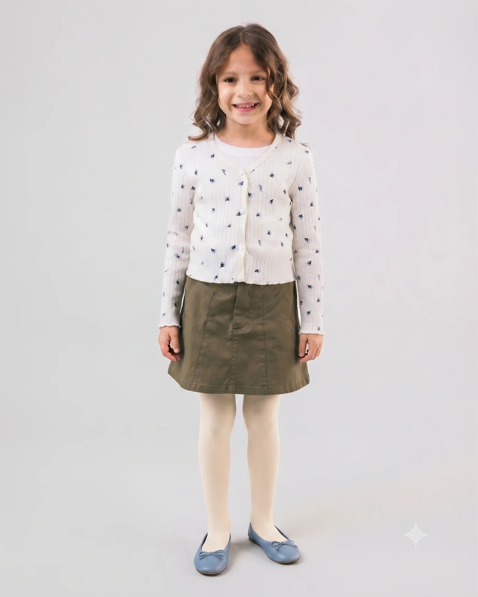 Girls Printed Cardigan - Image 2