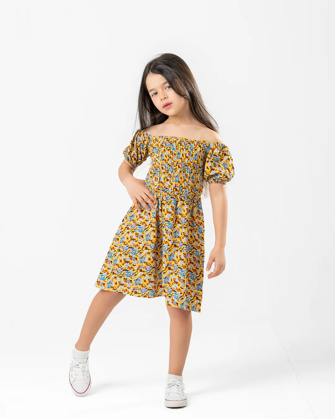 Girls Printed Dress - Image 2