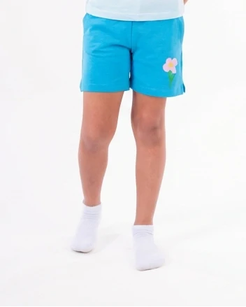 Girls Printed Flower Short