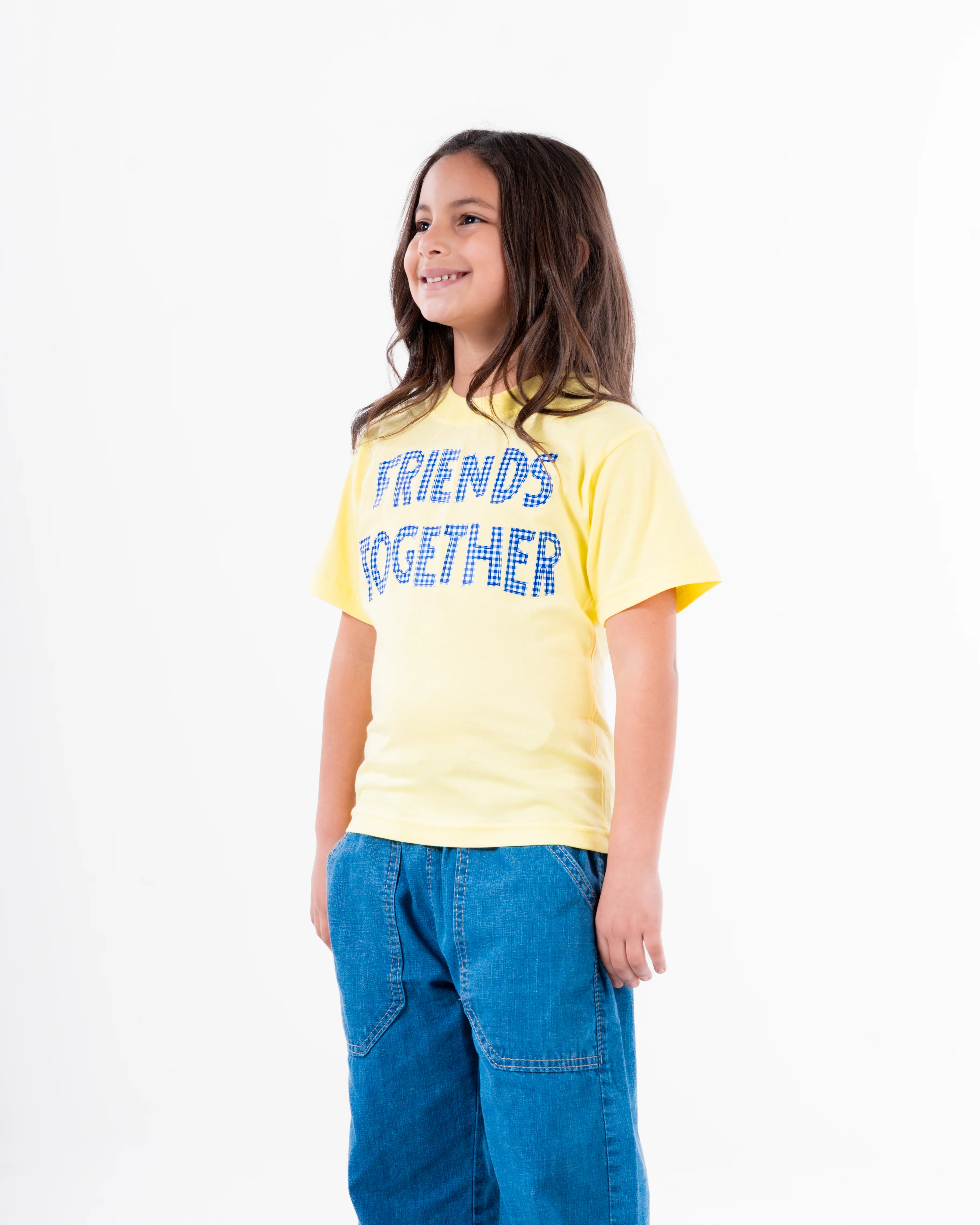 Girls Printed Friends Together T-Shirt - Image 2