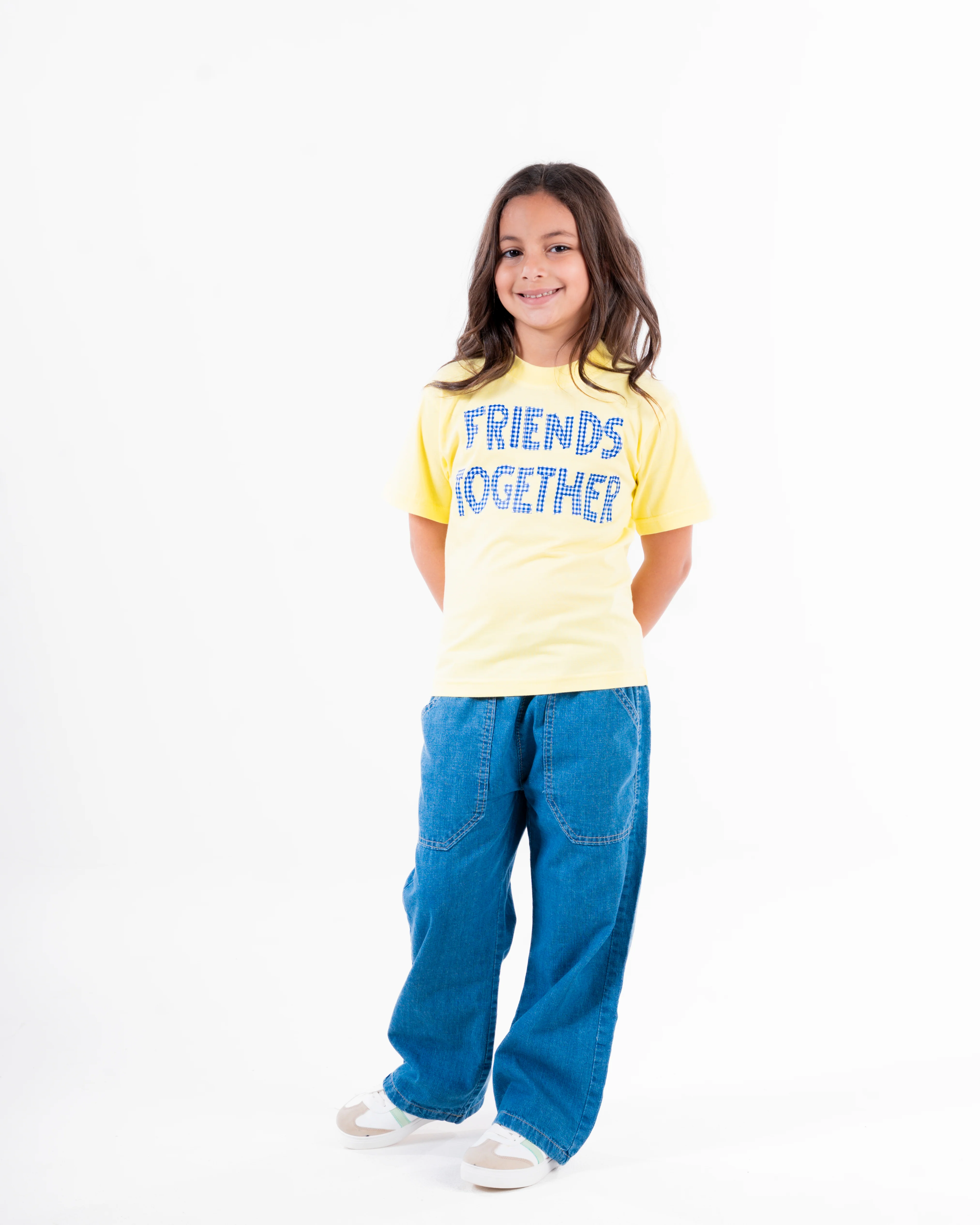 Girls Printed Friends Together T-Shirt - Image 3