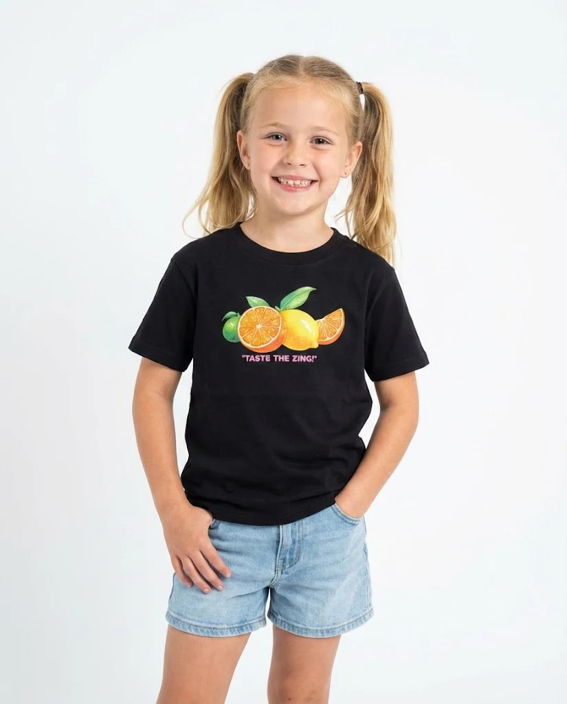 Girls Printed Half Sleeves T-shirt - Image 2