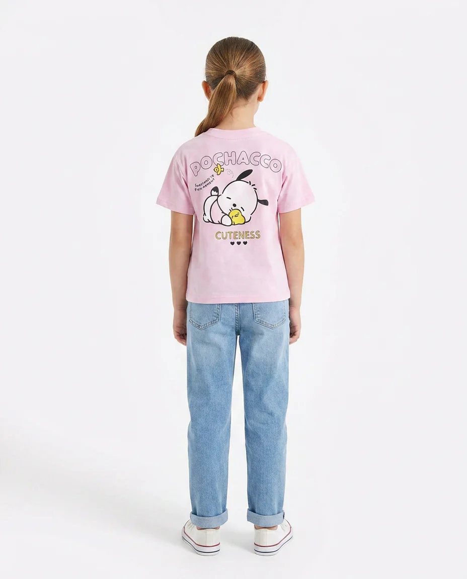 Girls Printed Half Sleeves T-shirt - Image 3