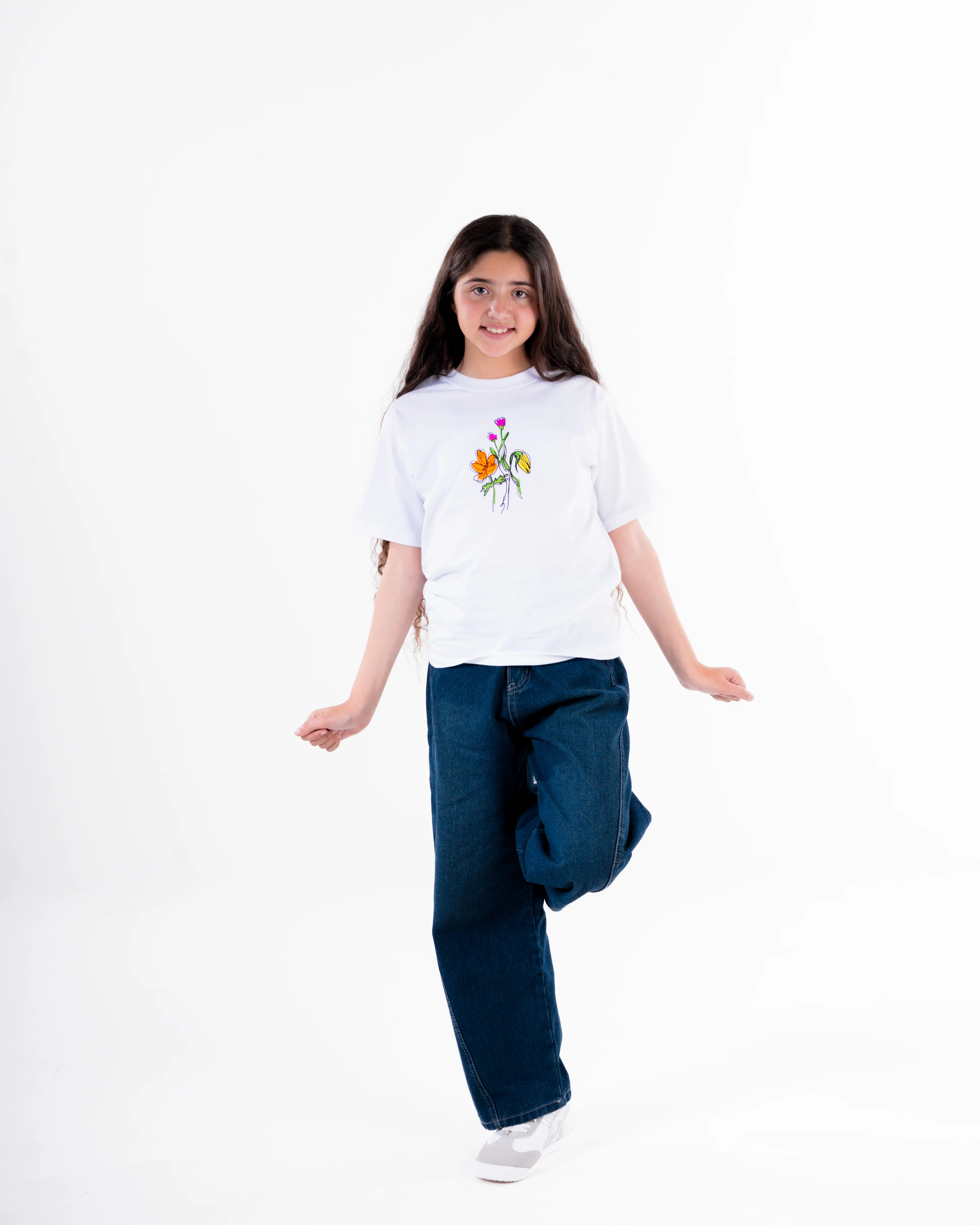 Girls Printed Half Sleeves T-Shirt - Image 2
