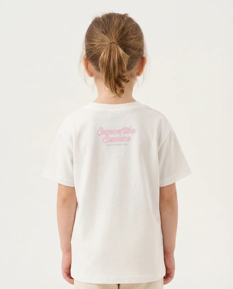 Girls Printed Half Sleeves T-shirt - Image 2