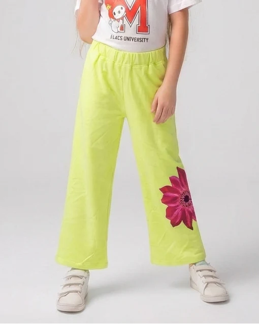 Girls Printed Samar Melton Pant