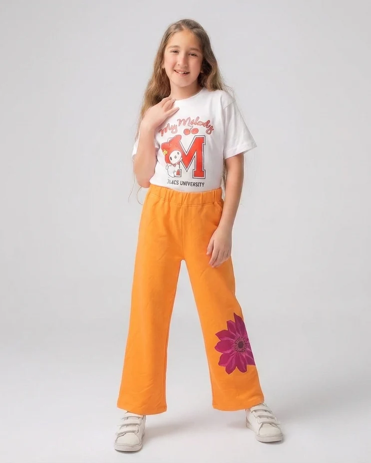 Girls Printed Samar Melton Pant - Image 2