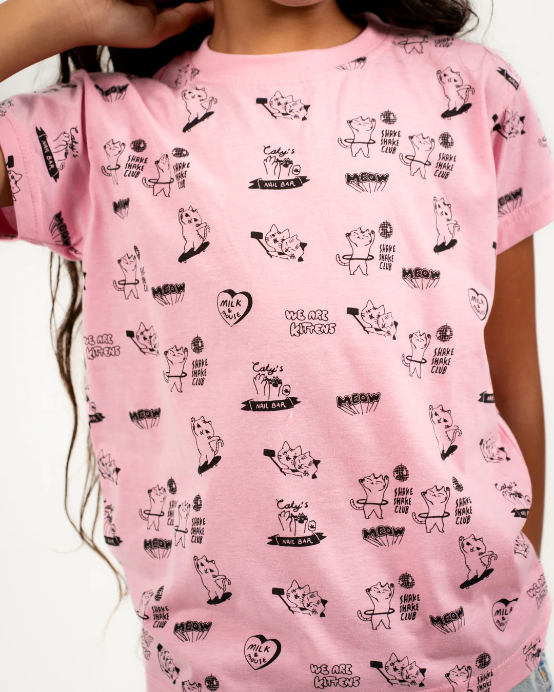 Girls Printed Short Sleeved T-shirt - Image 2