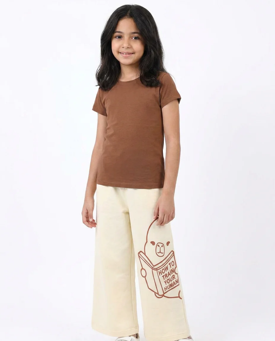 Girls Printed Wide Leg Pant - Image 3