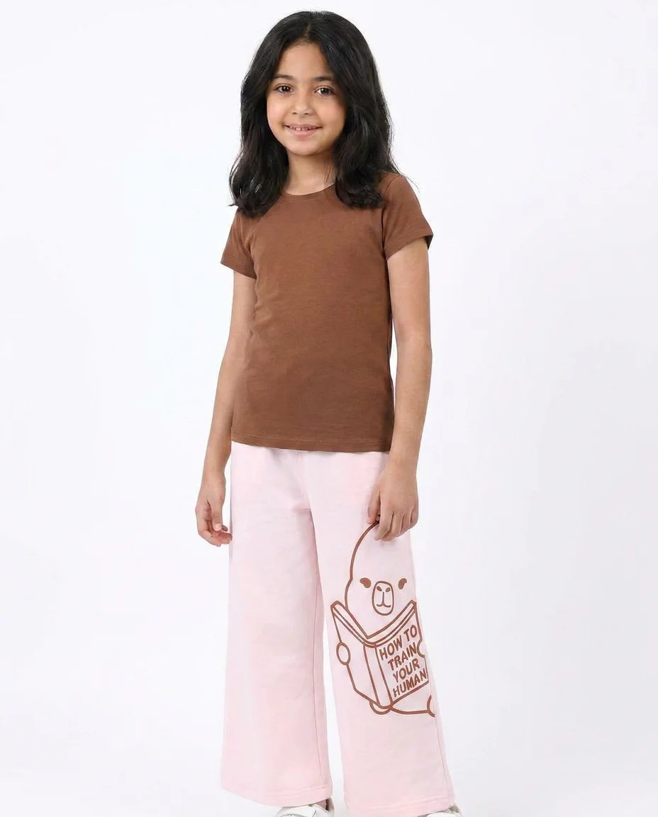 Girls Printed Wide Leg Pant - Image 5