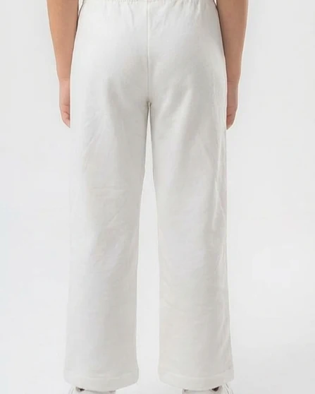 Girls Printed Wide Leg Summer Melton Pant - Image 2