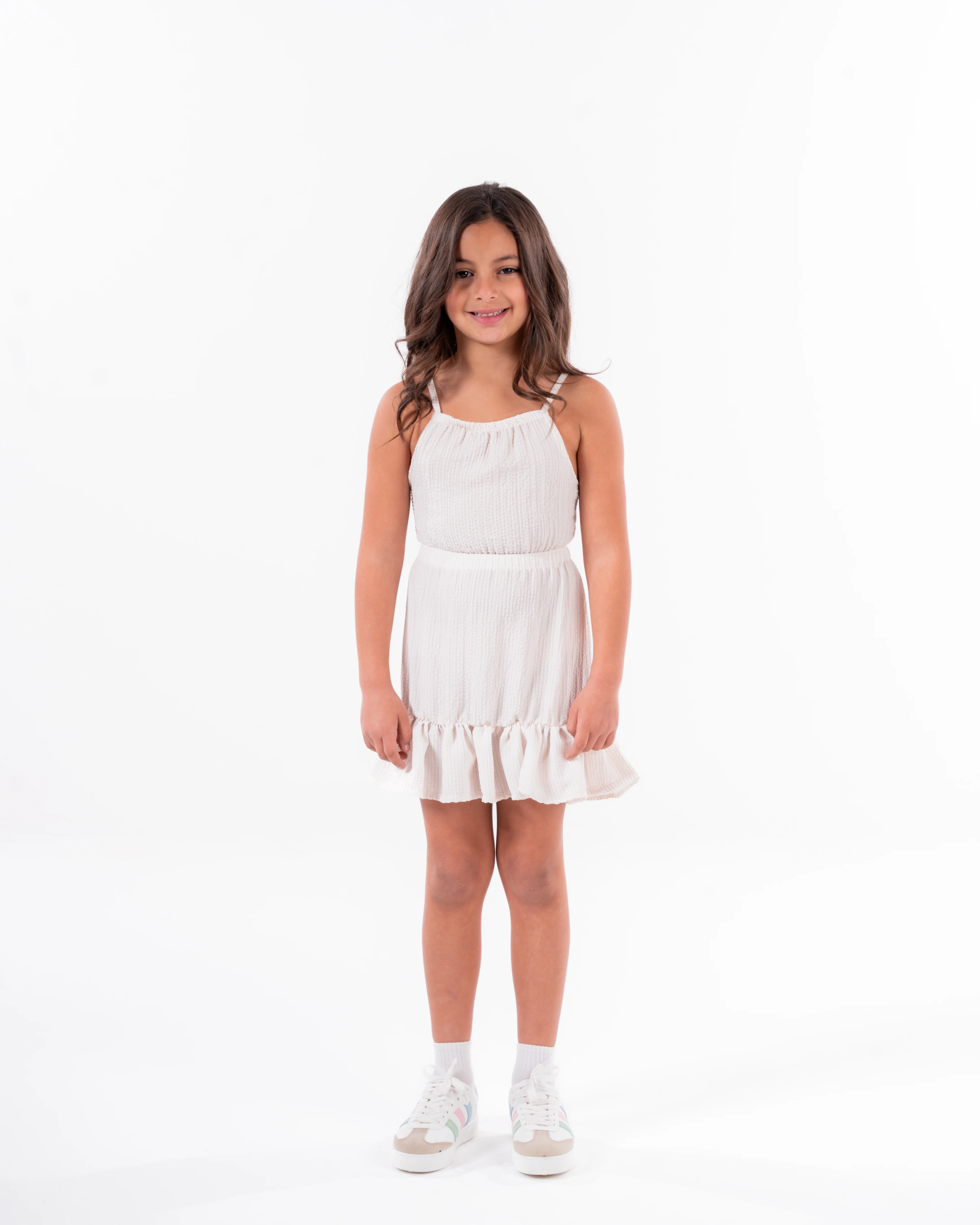 Girls Stripped Sleevels Dress