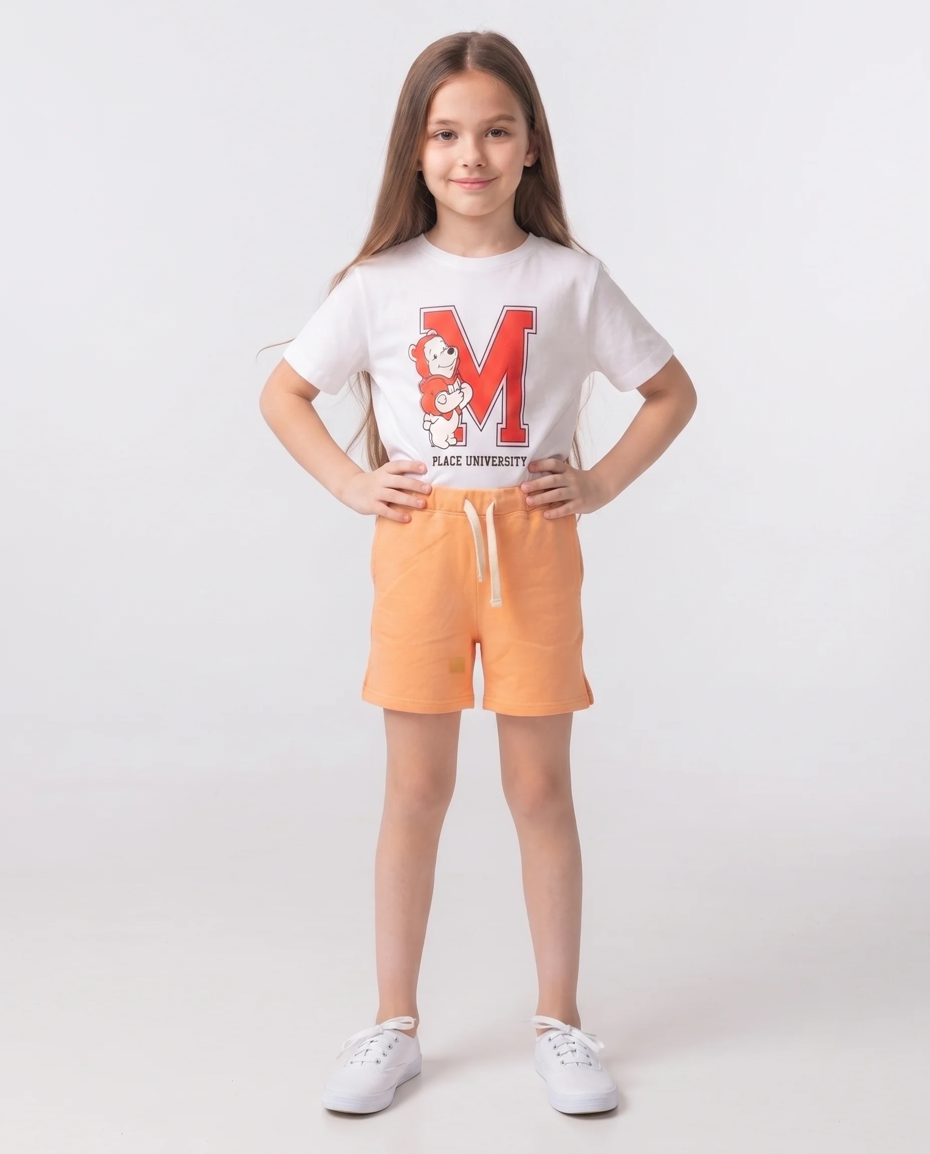 Girls Summer Melton Short - Image 2