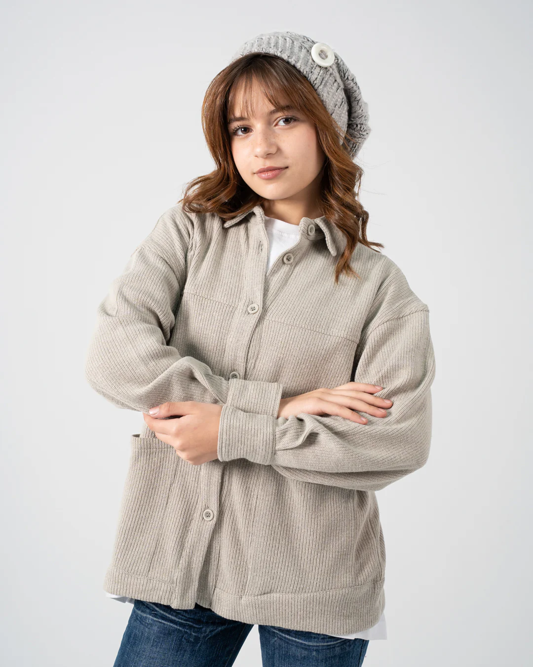 Jacquard Overshirt Girls - Image 5