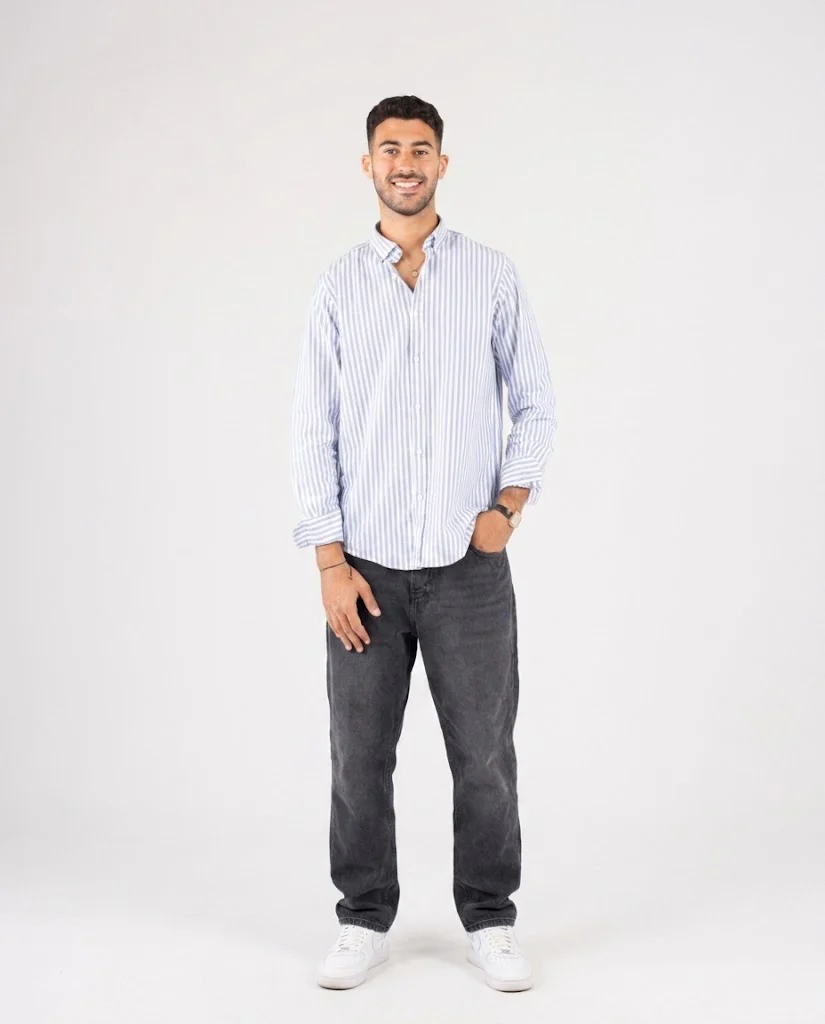 Long Sleeve Oxford Shirt - Image 3