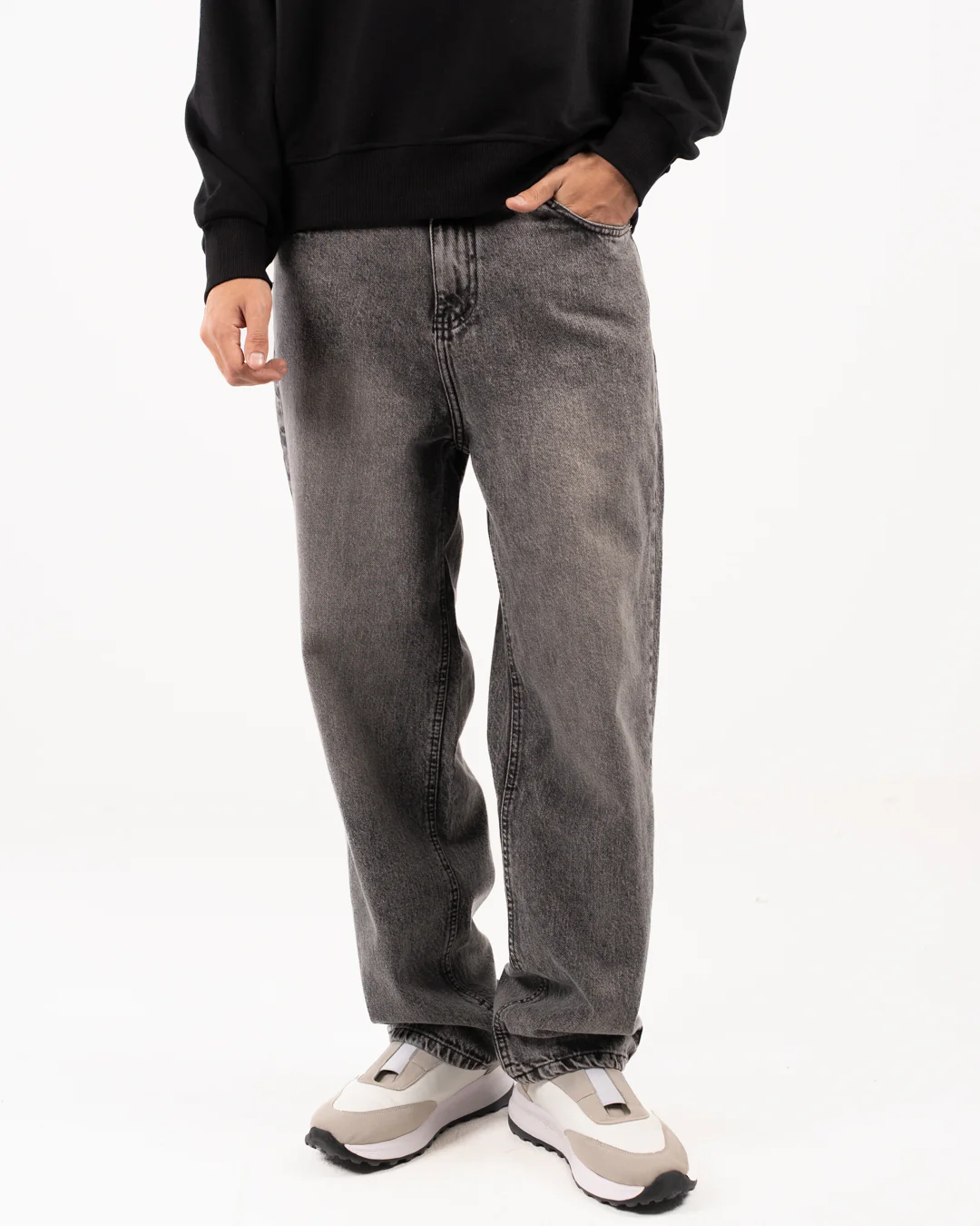 Men Baggy Fit Jeans Pants - Image 3