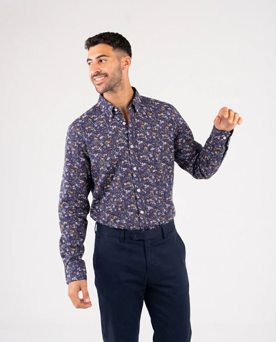 Men Casual Half Sleeves Shirt - Image 3