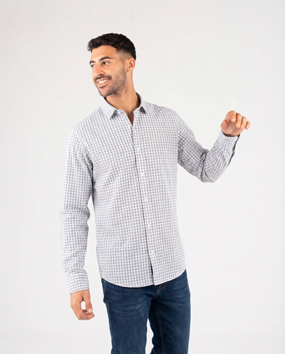 Men Casual Long Sleeves Shirt - Image 3