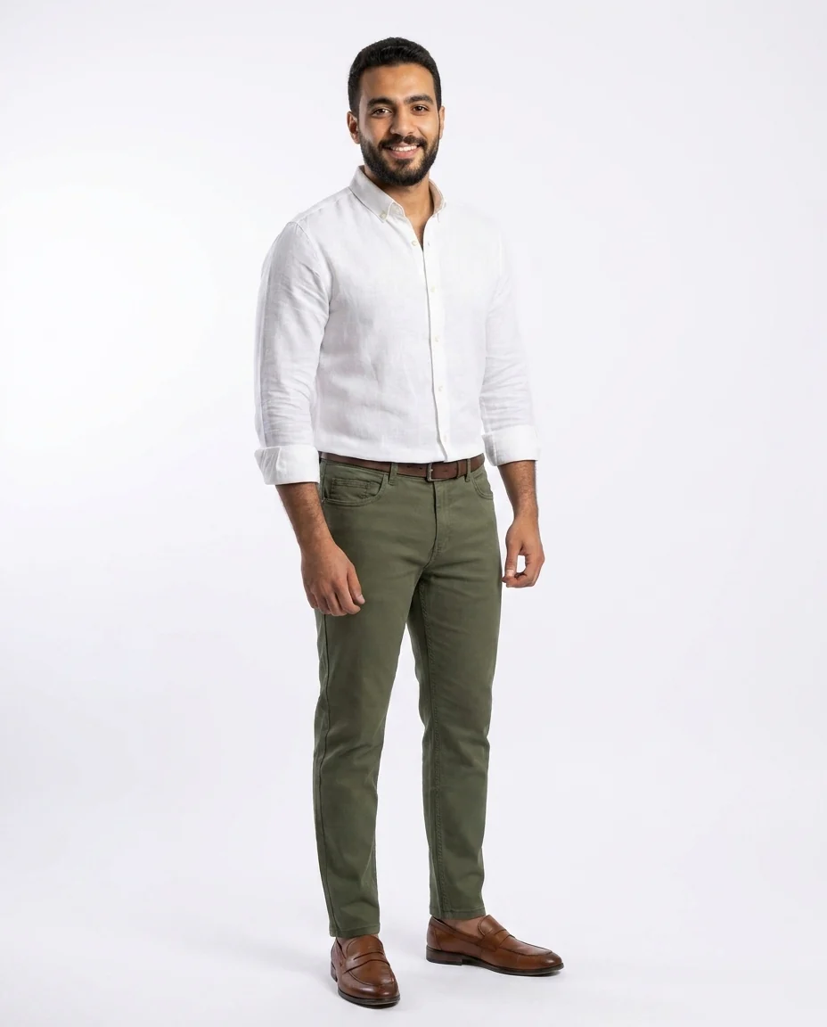 Men Gabardine Pant Regular Fit - Image 7