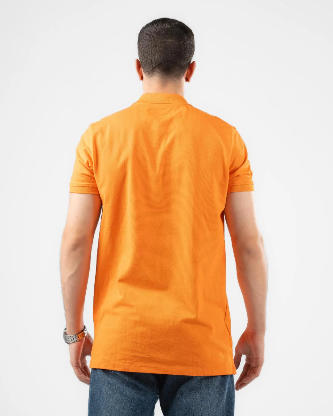 Men Half-Sleeves Polo T-shirt Embroidered - Image 4