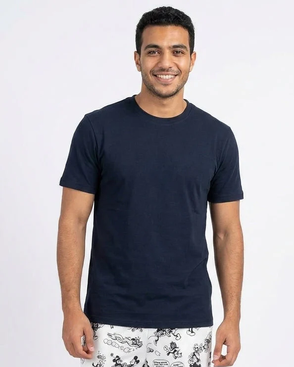 Men Half Sleeves Pyjama W/Printed Pant - Image 3