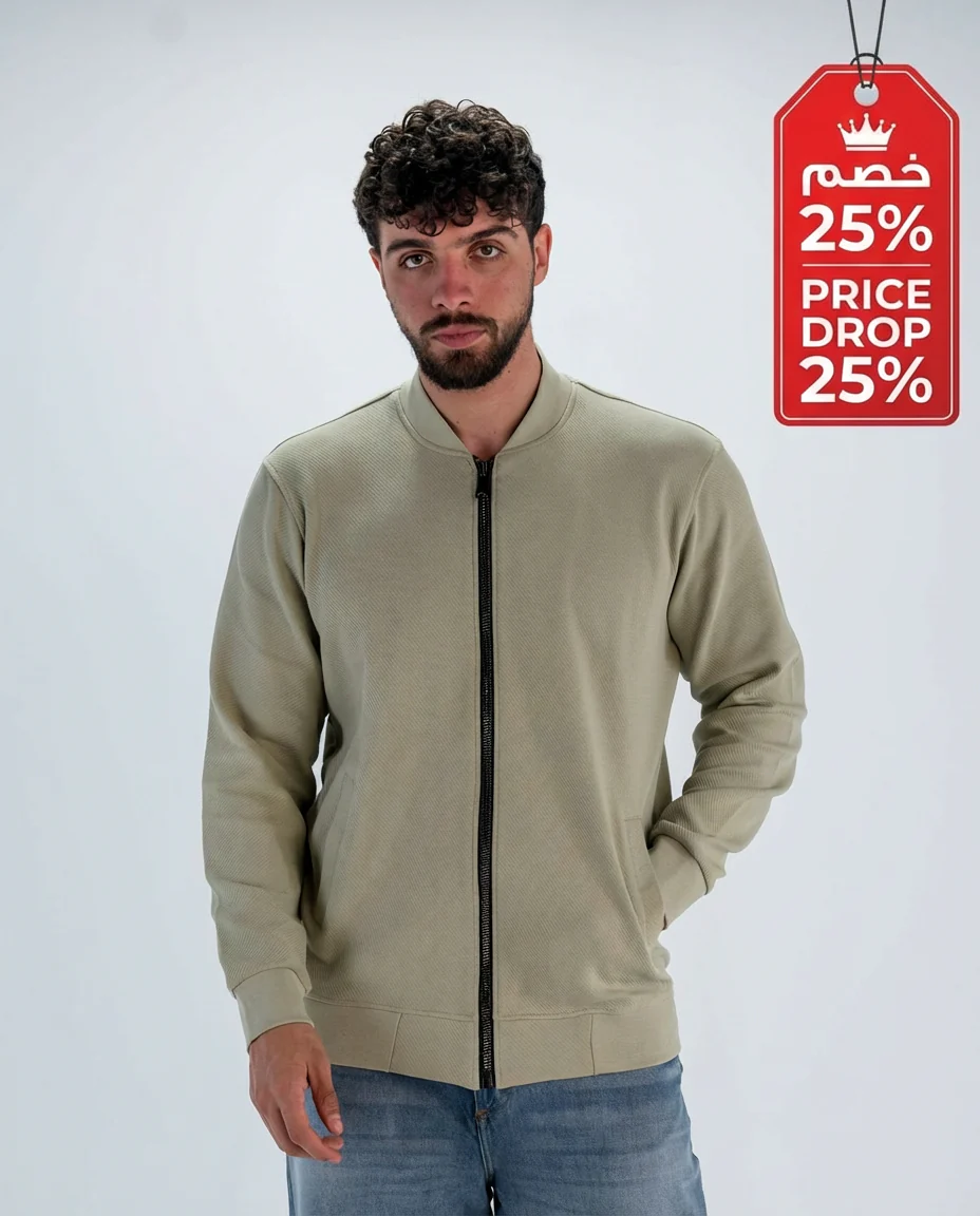 Men jacquard sweatshirt