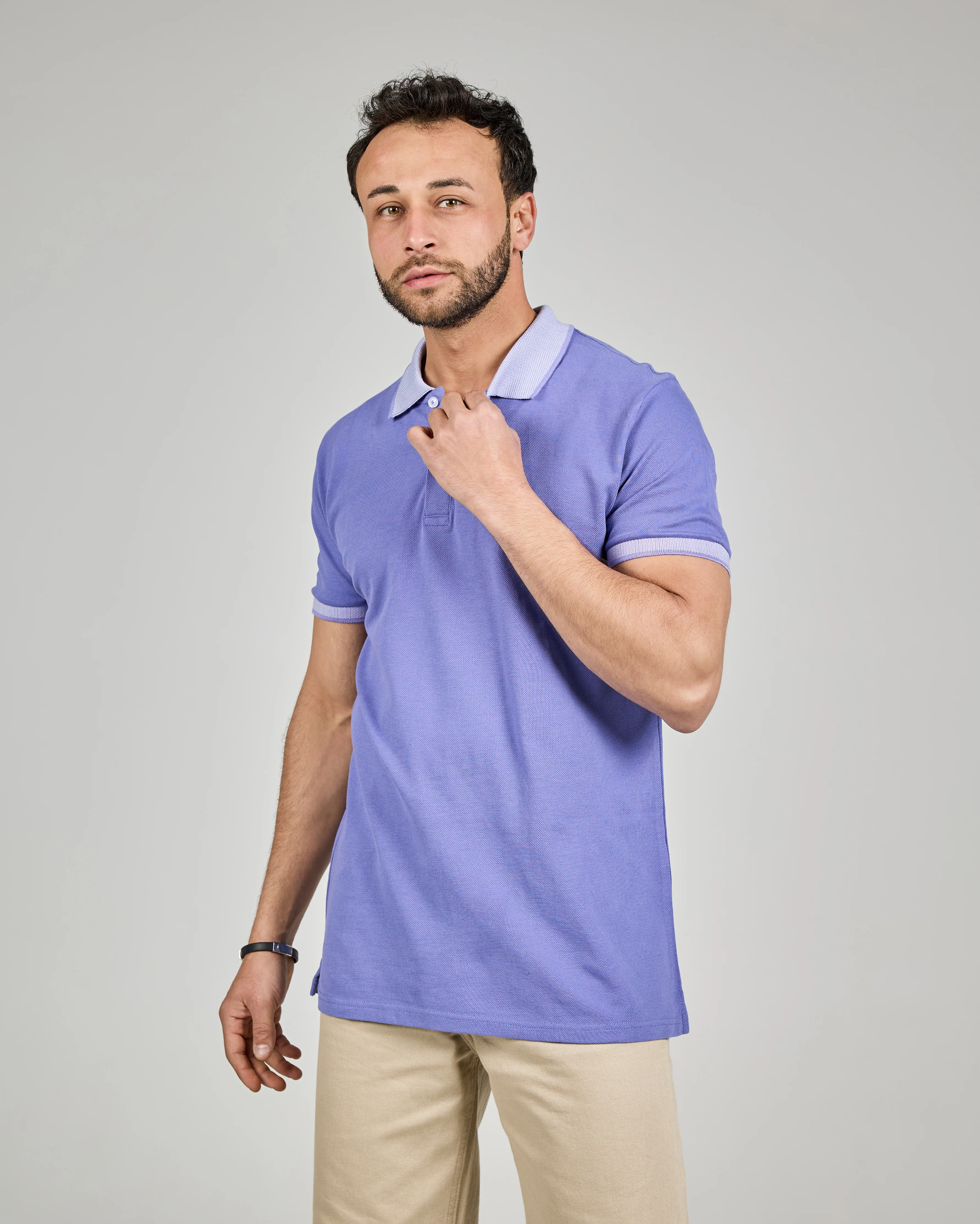 MEN Pattern HALF SLEEVES POLO T-SHIRT