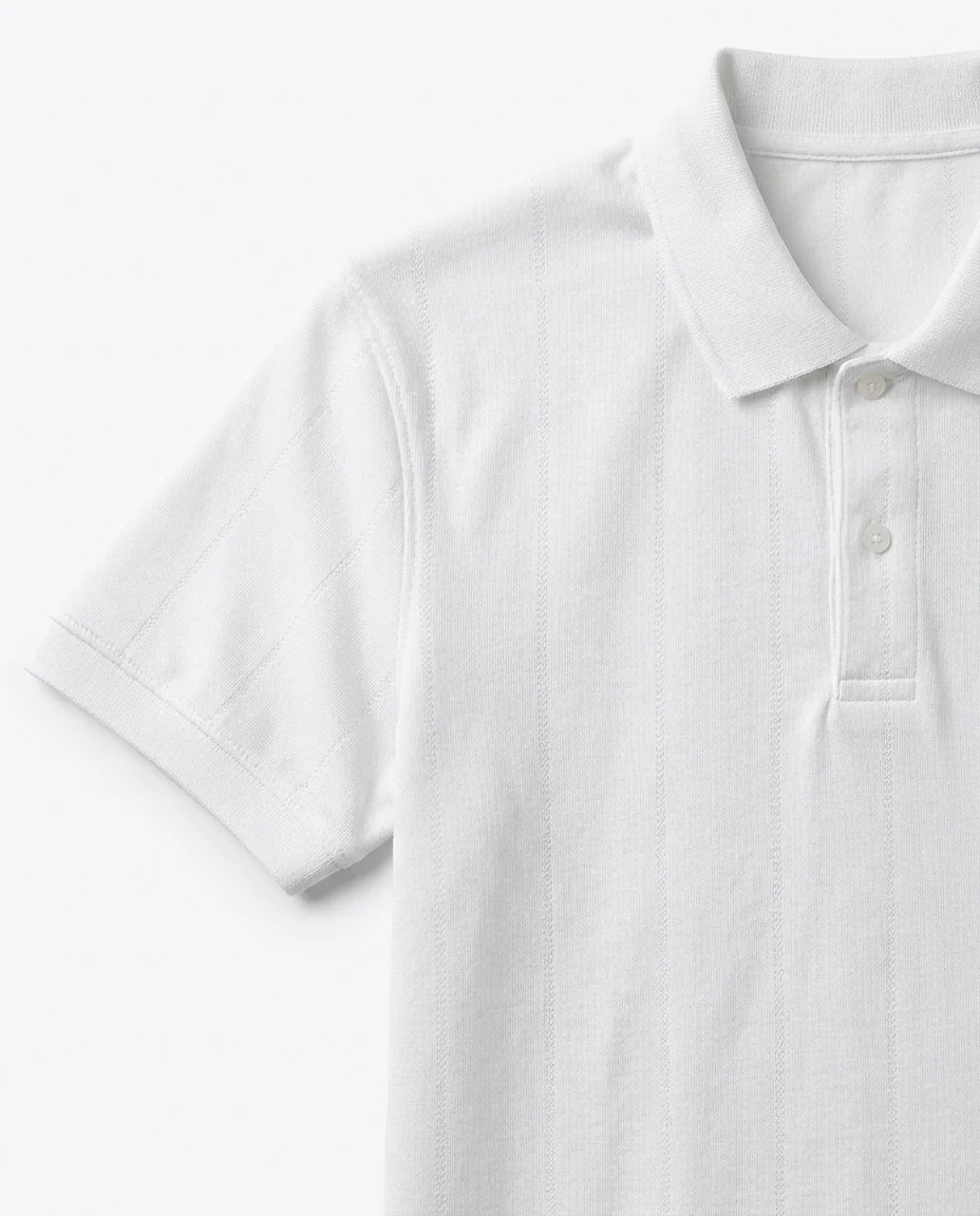 Men Jaqured Half SLeeves PoloT-shirt - Image 4