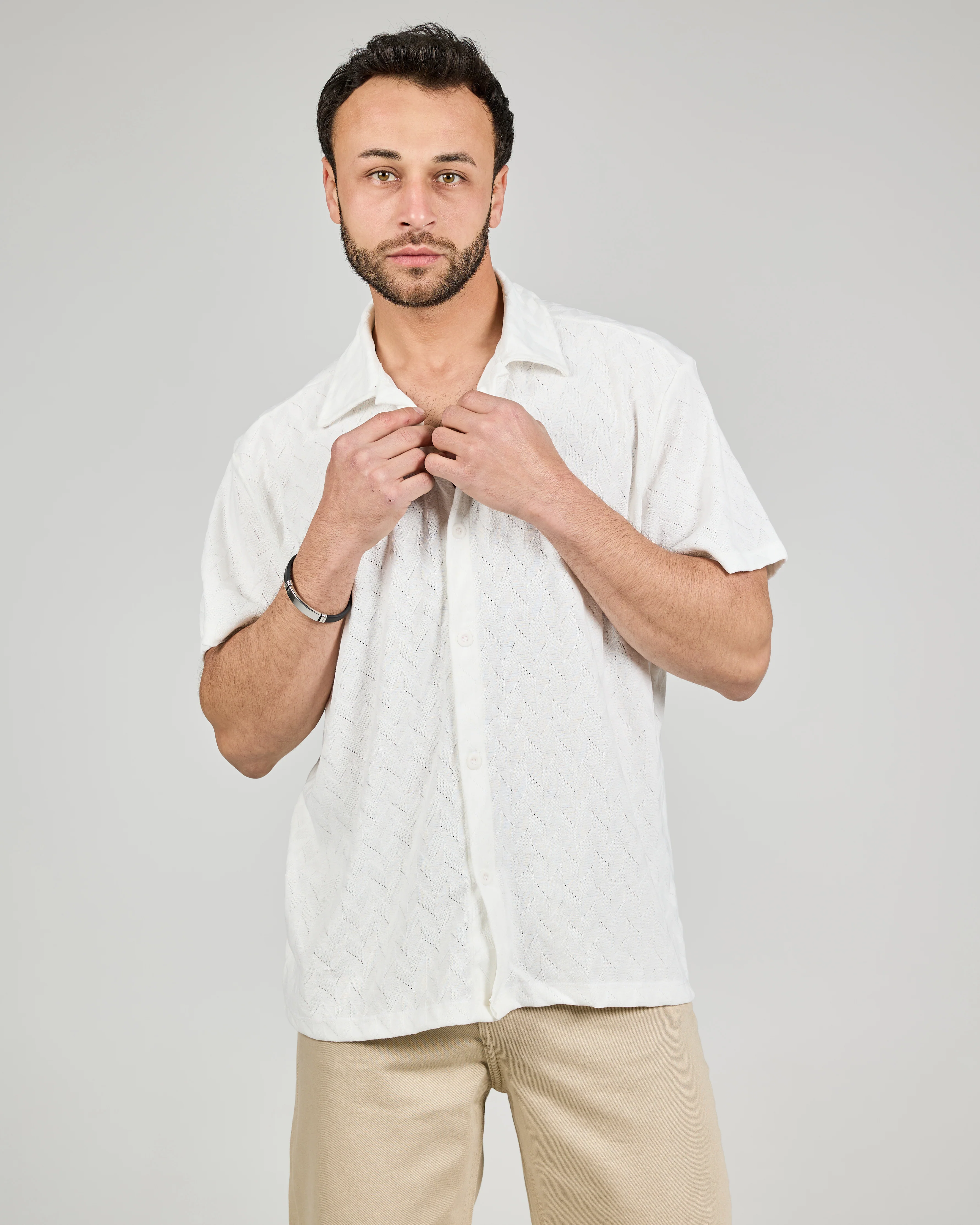 MEN Pattern HALF SLEEVES SHIRT